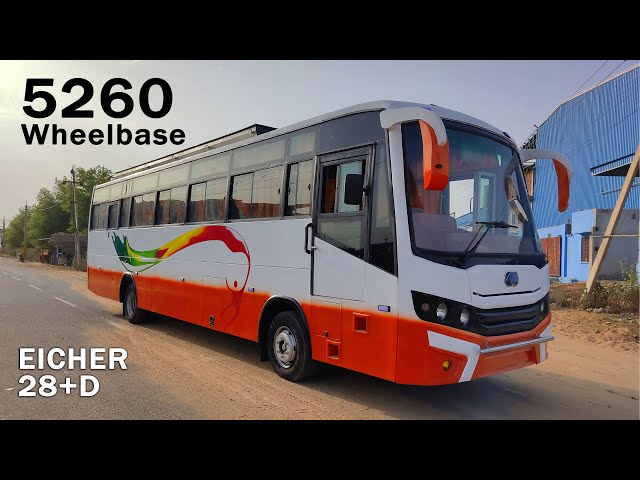 Eicher Skyline Pro | Wheel Base 5260 | 28+D Seater Bus | Rex Coaches - RPCIL class=