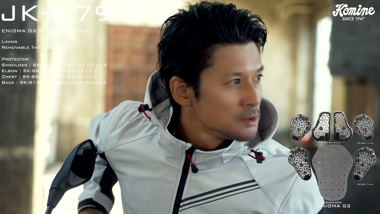 KOMINE's best-selling cold weather jacket, the latest model, JK