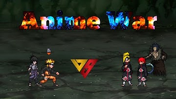 Naruto V3 OP & Sasuke Rinnegan V2 OP VS Deidara OP & Sasori OP in Jump Force Mugen