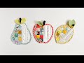 How to sew Apple Lemon and Pear Coasters | Patchwork Sewing | Mother’s Day Gift idea