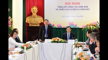 Hội nghị tổng kết công tác năm 2020 và triển khai nhiệm vụ năm 2021 của Tổng cục Du lịch