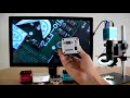 1080P VGA Full HD Industrial Microscope Camera SD Video Recorder + 100X Zoom C MOUNT Lens 40 LED Lig