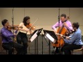 Max Bruch - String Quartet in c minor, Op. 9, 1st mvmt.  CVCMF 2013