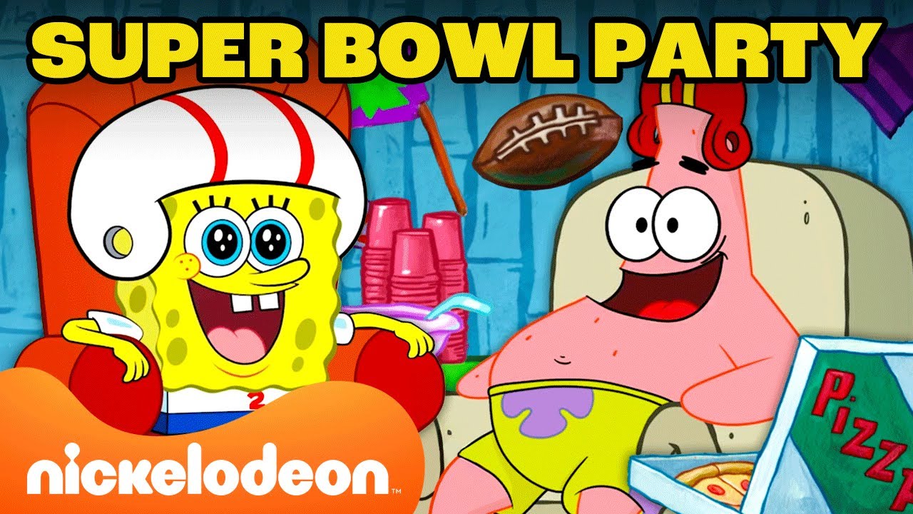 SpongeBob's Super Bowl Party! | Super Bowl LVIII in Bikini Bottom | Nickelodeon