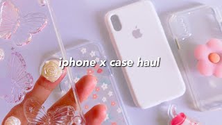 unboxing accessories for my iphone x 🌸 shopee case haul + pop sockets 🦋 pt. 2 // kym