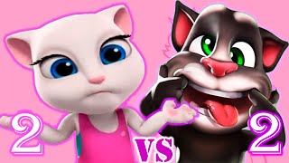 My talking Angela VS May talking Tom | Who is trong | Talking Angela Party | Cosplay