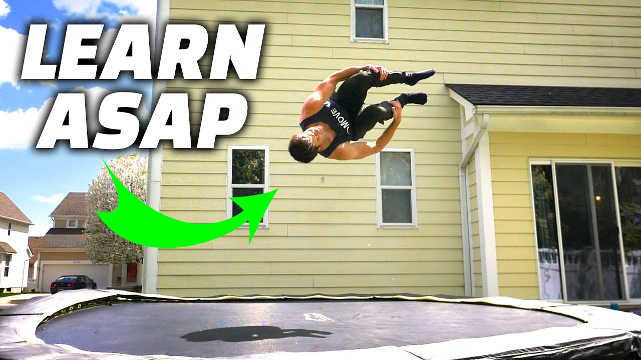 The Easiest Flip to Learn Ever - How to do Fast on Trampoline Tutorial -  YouTube
