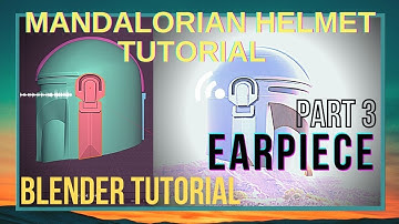 Part-3 Mandalorian Helmet | Blender 2.9 Tutorial | Modeling the Earpiece