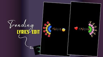 Left Right🌺😘 Emoji Text Lyrics Video Editing | Tutorial | alight motion video editing tutorial