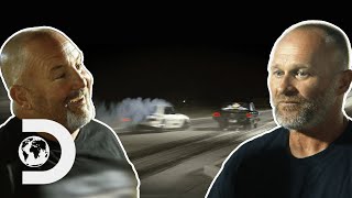 Chuck Nearly Crashes Into Opponent In The First Race! I Street Outlaws