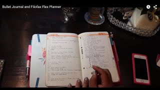 Bullet Journal and Filofax Flex Planner