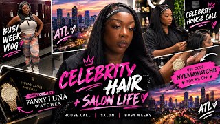 I did a celebs hair at her house + Back to school Busy Mom life