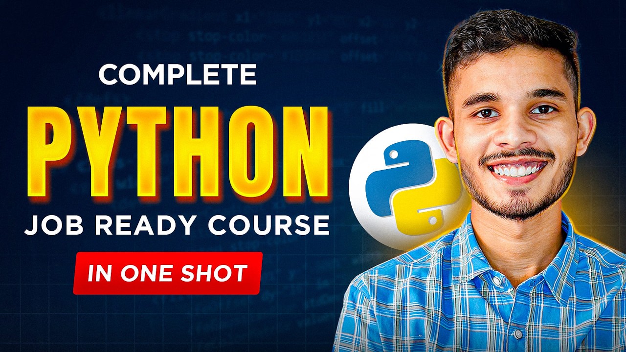 Python Full Course For Beginners| Job Ready Python Course by Sagar ...