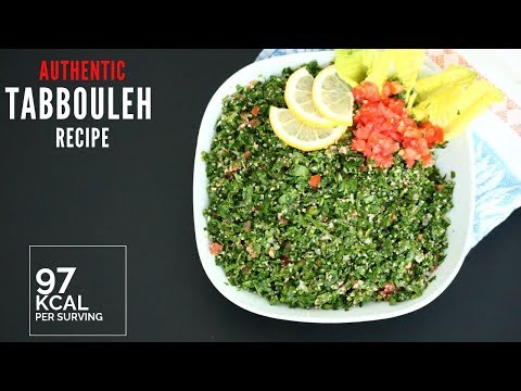Authentic Tabbouleh salad recipe - Arabic salad - Parsley salad- Vegan -  سلطة تبوله