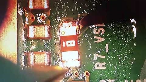 PTC Fuse attach using solder iron