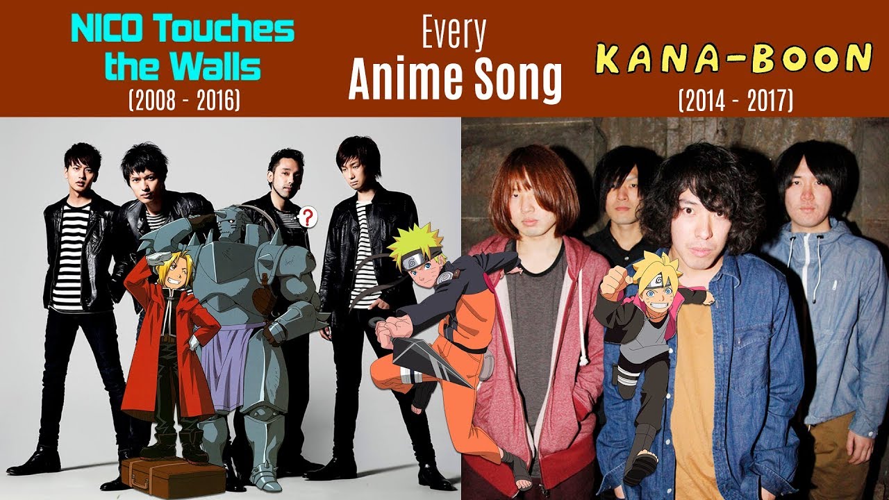 Top 9 KANABOON Anime Songs New Version  YouTube