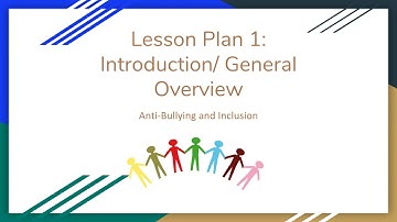 Week 1: Anti-Bullying Course - Introduction/General Overview
