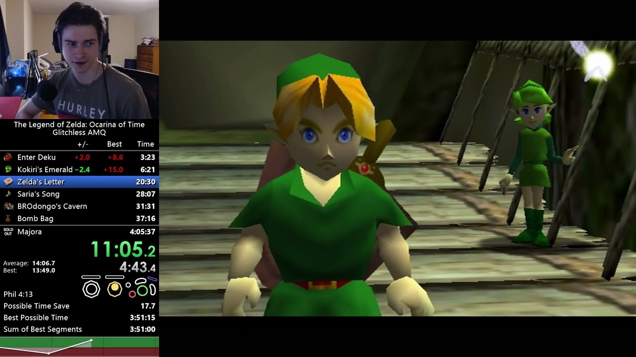 Ocarina of Time Glitchless AMQ Speedrun in 