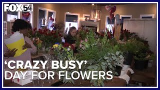'Crazy busy:' Valentine's Day prep at The Flower Shoppe