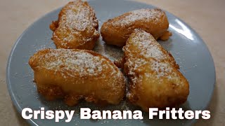 Easy Crispy Banana Fritters [Banana Fritters Recipe]