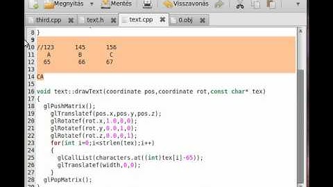 OpenGL (SDL,C++) tutorial 19 - render 3d text