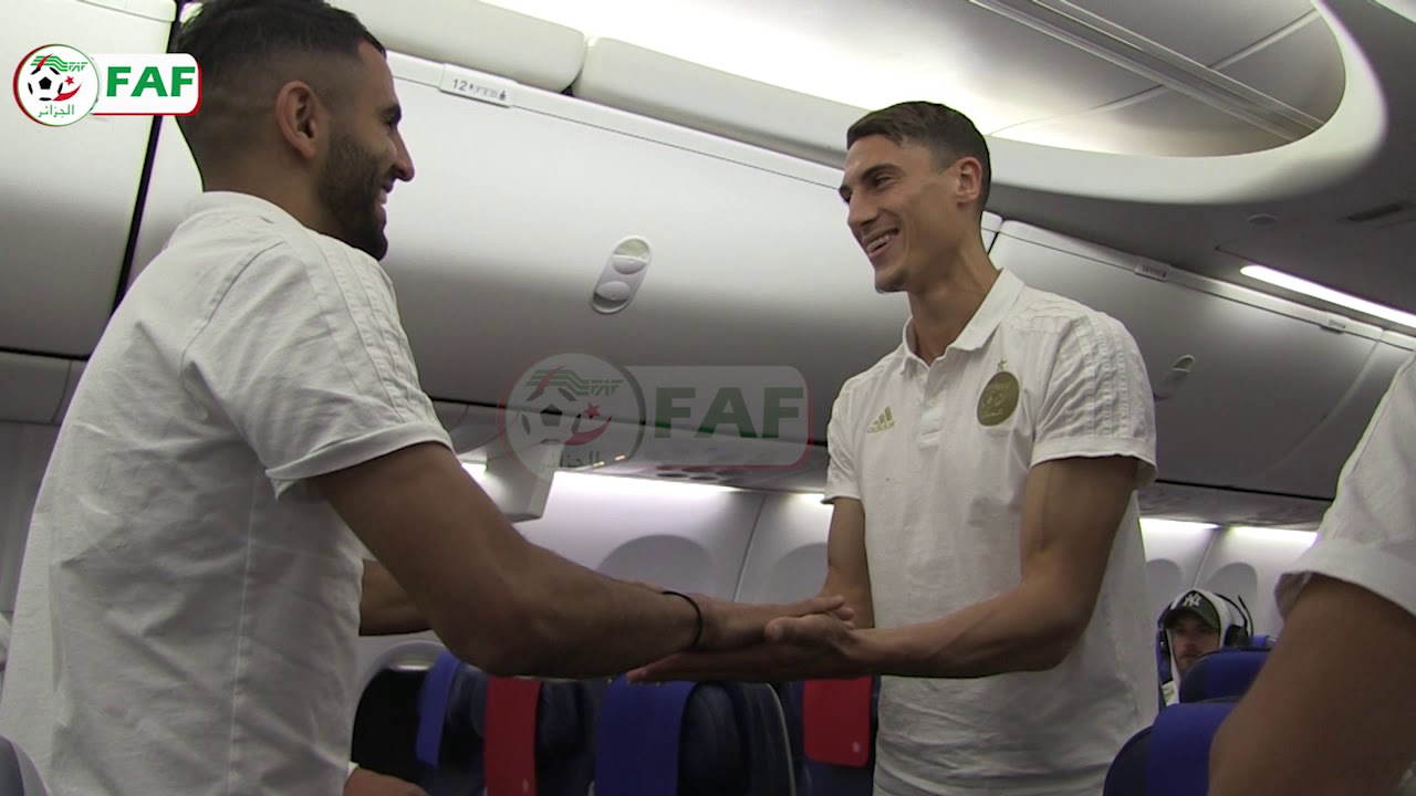 رحلةالمنتخب الوطني من الجزائر إلى قطر