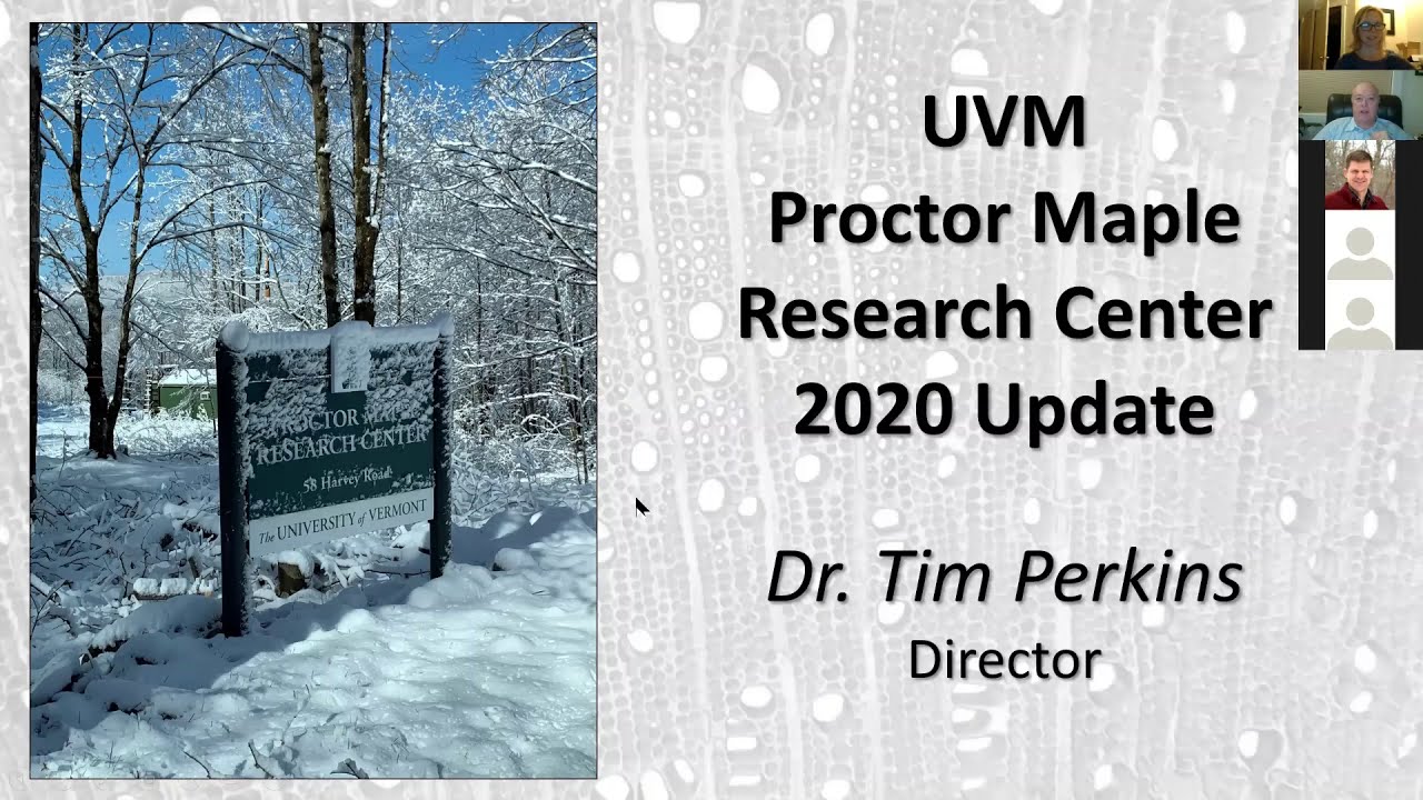 UVM Proctor Maple Research Center Update 2020 YouTube