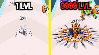 MAX LEVEL in Scorpion Run: Evolve & Clash Game