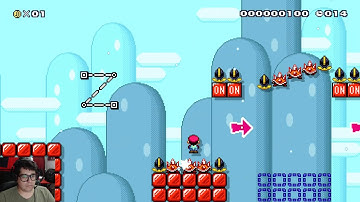 20 second on/off speedrun - Super Mario Maker 2 SMW level