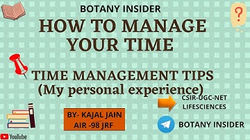How to manage your time | Time Management Tips | My personal Experience ||