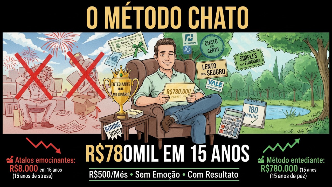 R$500 Por Mês Por 15 Anos = R$780 Mil (O Método Chato Que Funciona