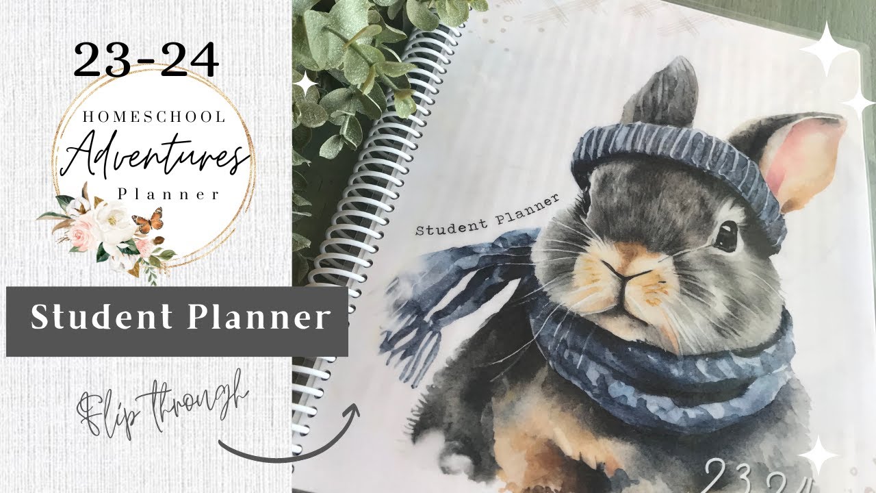 Homeschool Student Planner 2324 flip through YouTube