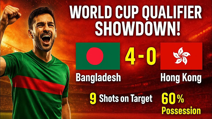 Bangladesh vs Hong Kong, China | 4-0 Dominant Win | World Cup Qualifier Highlights & Stats