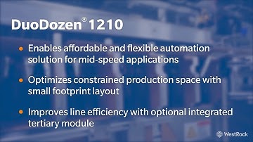 DuoDozen® 1210 non-combo - Beverage Packaging System | WestRock