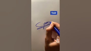 Yasir Name Signature #sign #calligraphy #moderncalligraphy #signature #art #calligraphymasters