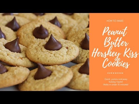 Peanut Butter Hershey Kisses Cookies Recipe | Quick & Easy Holiday/Christmas Treat Ideas!