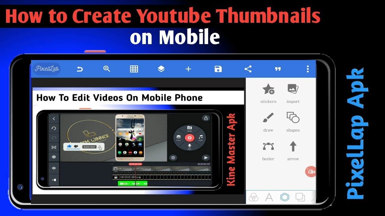 How to Make YouTube Thumbnails on Mobile የዩቱብ ታምብኔል አሰራር በስልካችን 2022
