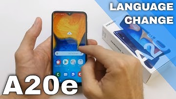 How to CHANGE LANGUAGE on Samsung Galaxy A20e