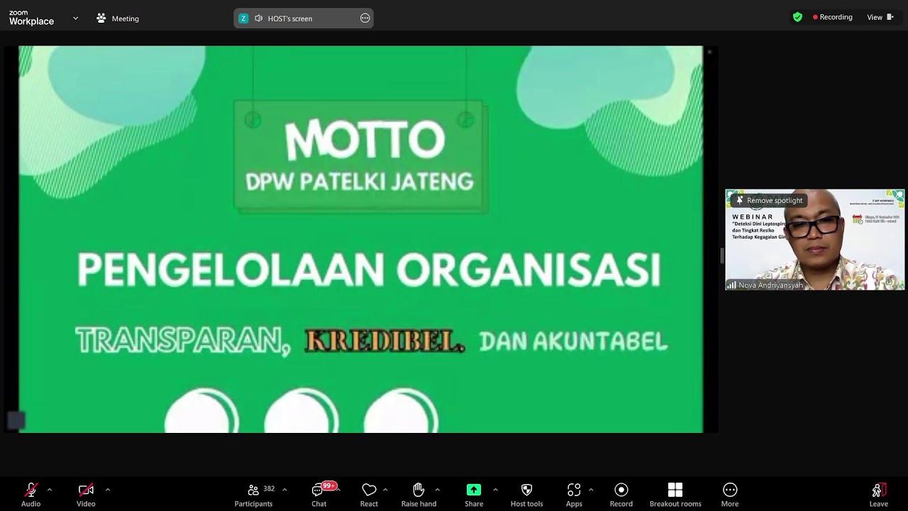 Webinar DPW PATELKI JATENG  
