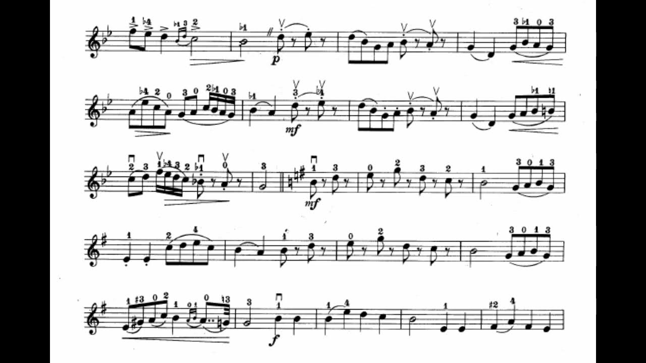 05 Gavotte J Becker Suzuki Book 3 Violin Sheet Music Partitura para Violino YouTube