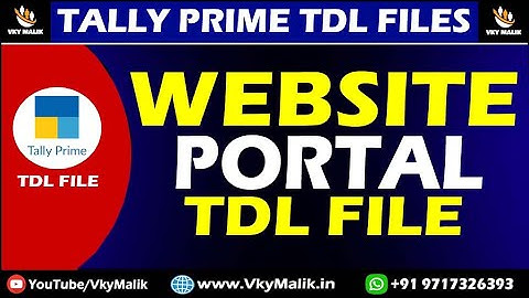 GST Portal TDL File in Tally Prime | Tally Prime Free TDL File Download | TDL File for Tally Prime