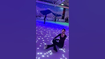 Smoothest fall #fyp #figureskating #iceskating #axel #backspin