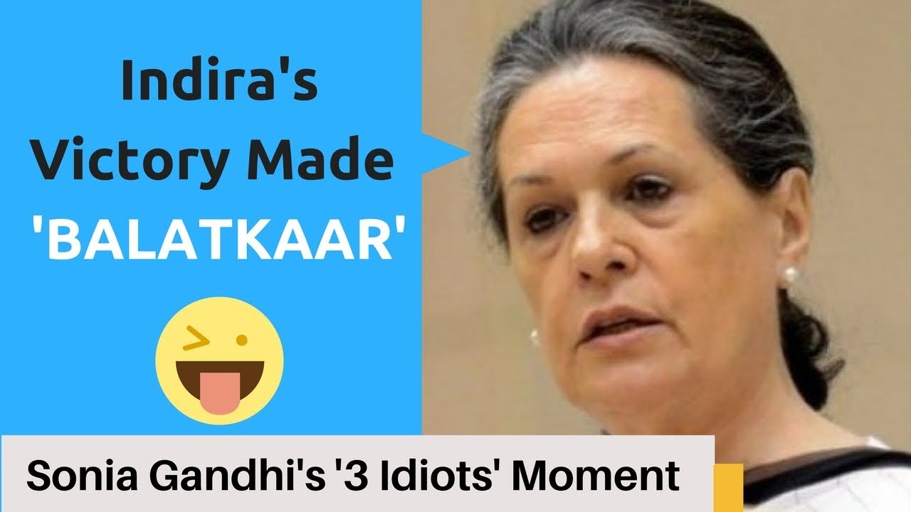 Sonia Gandhi's Speech Blunder, Replaces 'Badalkar' With 'BALATKAAR' | NYOOOZ TV