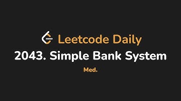 2043. Simple Bank System | Leetcode Daily - Python
