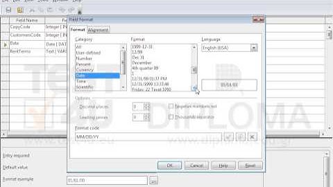 Change the Date field format of the open table to 05/18/1903 13:37:46. Save and close the table.