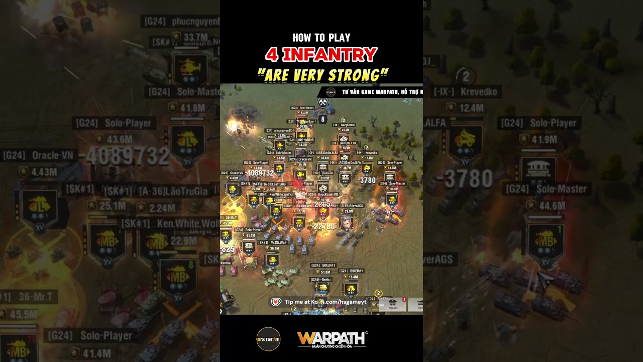 Play 4 Infantry | Warpath