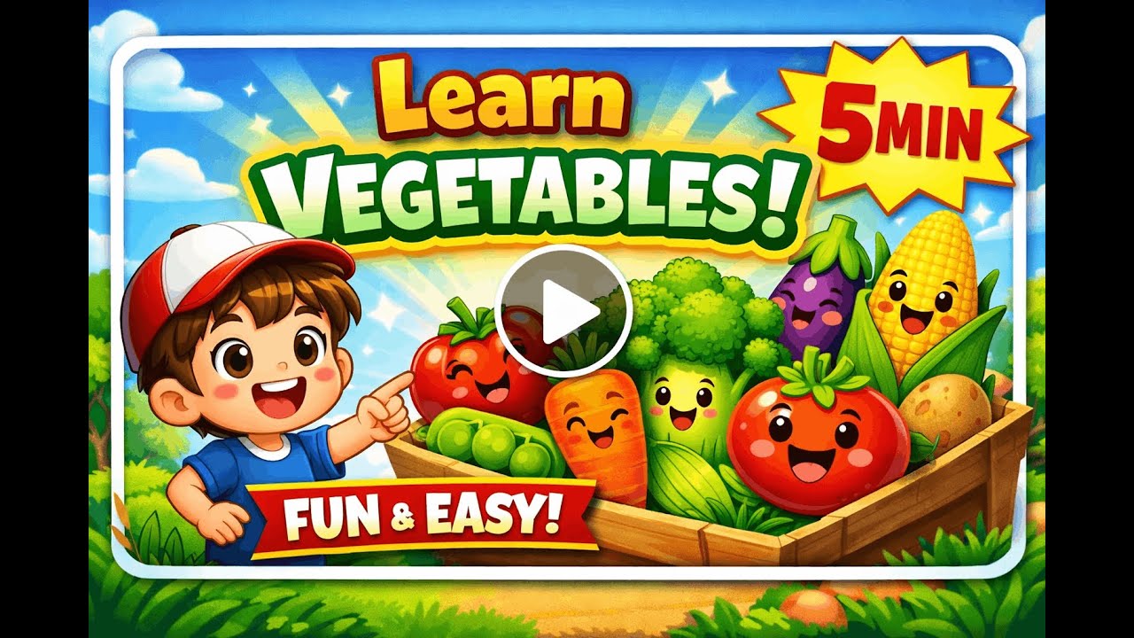 子ども英語｜野菜を楽しく学ぼう！Vegetables in English for Kids | Easy & Fun Learning ...