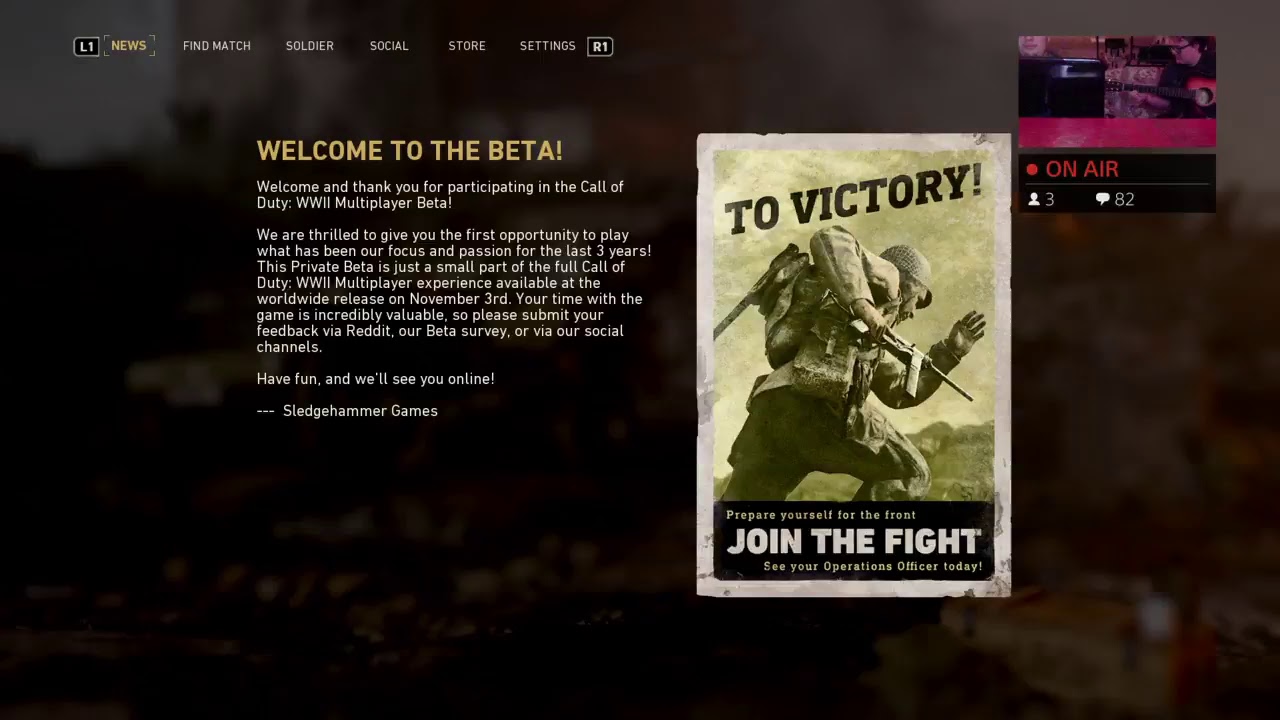 2 white straight cis-Gendered Christian males DOO-TY: COD WW2 beta