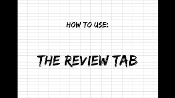 How To Use The Review Tab In Excel