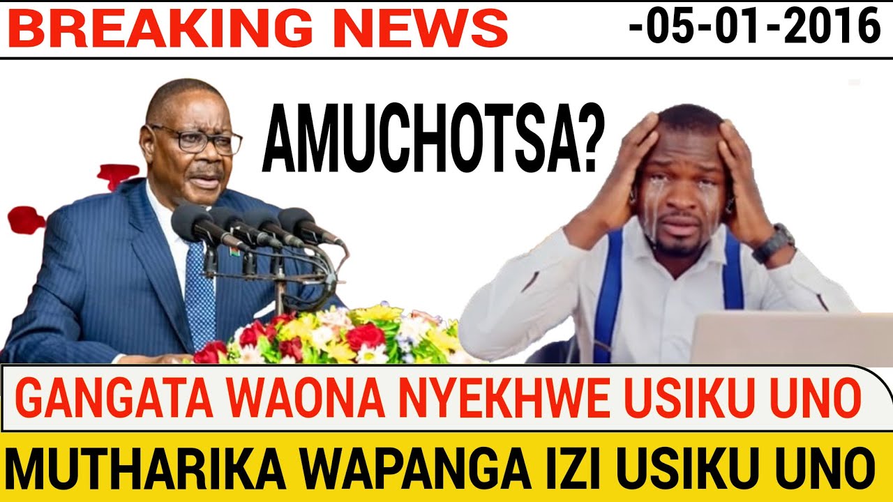 MWAVA NYEKHWE YOMWE WAONA GANGATA USI OMWE UNO? WATHOTHOLEDWAPOTU